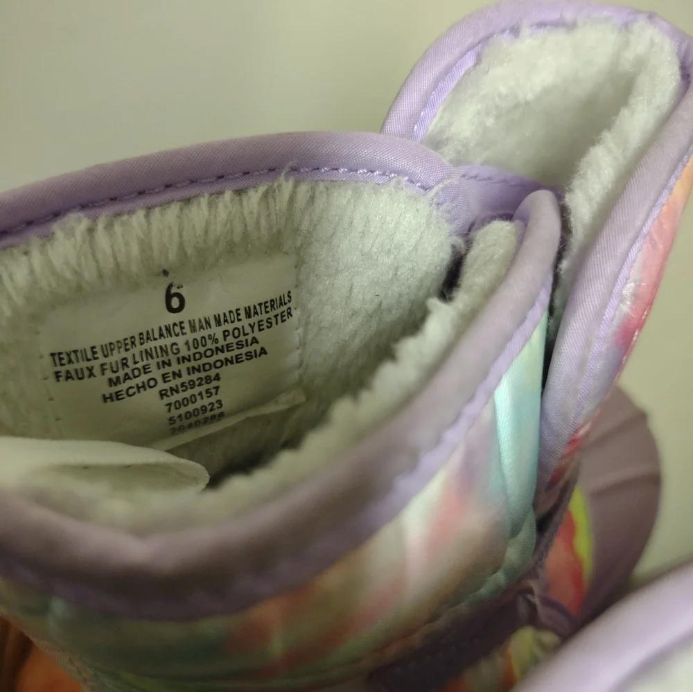 Children's Place Girls Purple/Pink Snow Boots Size 6 - Picture 7 of 10